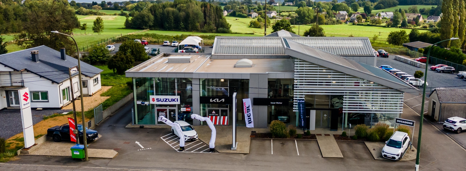 Garage Incar Motor à Arlon, spécialisé dans l'entretien, la vente de pièces détachées et la revente de véhicules neufs et d'occasion.